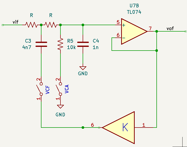 Reduced filter stage