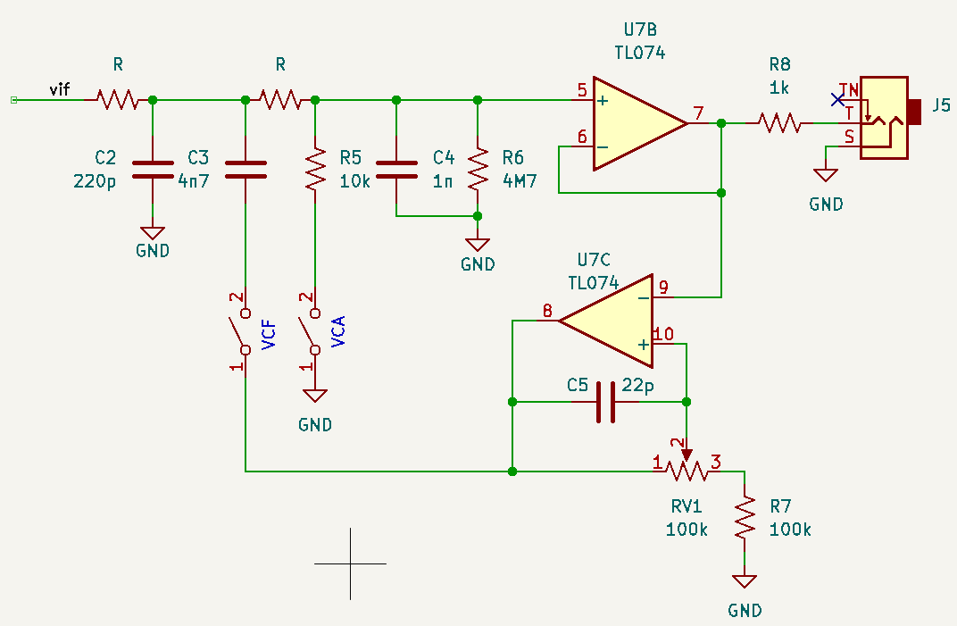Simplified filter stage