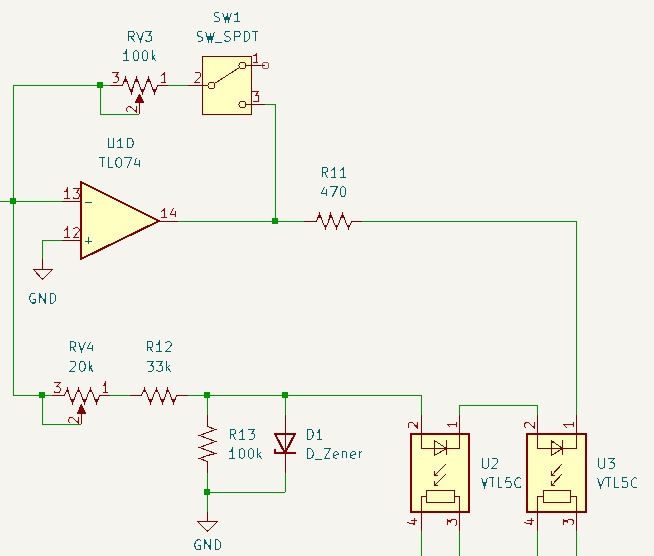 Vactrol drive circuit
