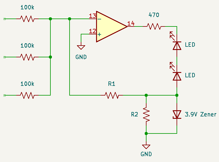 Simplified vactrol drive circuit